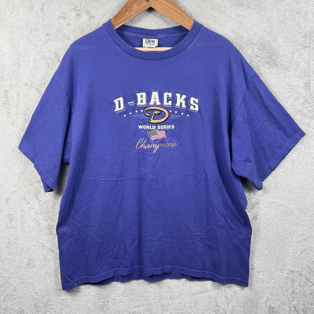 Lee Sport Arizona Diamondbacks T-Shirt Mens XL World‎ Series Champions Y2K VTG